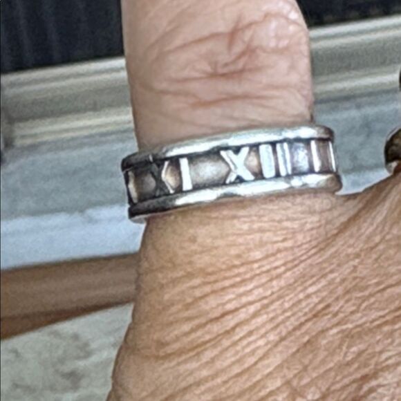 Tiffany & Co. Atlas Ring 925 Sterling Silver Size 5.5 - Picture 6 of 6
